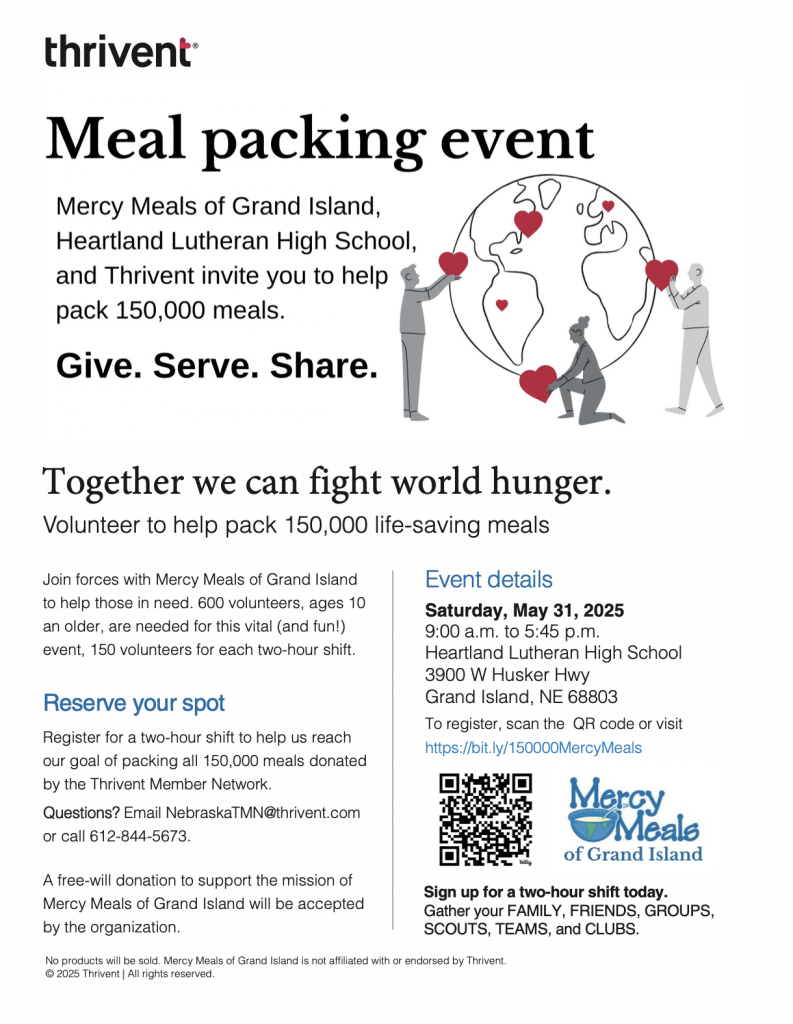 Mercy Meals - Meal Packing Event